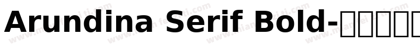 Arundina Serif Bold字体转换